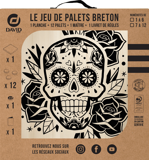 Kit de jeu de palets breton - Calavera