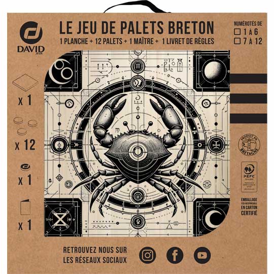 Kit de jeu de palets breton - Cancer