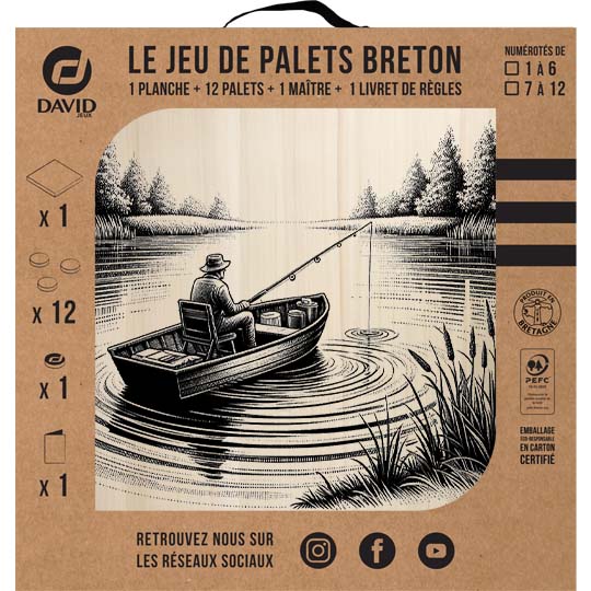 Kit de jeu de palets breton - Pêcheur