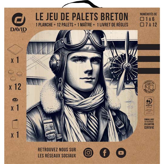 Kit de jeu de palets breton - Aviateur