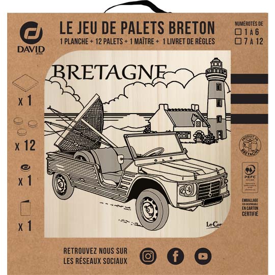 Kit de jeu de palets breton - Méhari