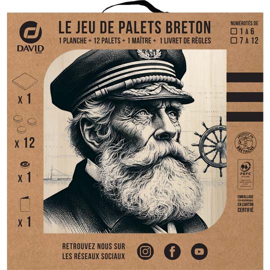 Kit de jeu de palets breton - Vieux loup de mer