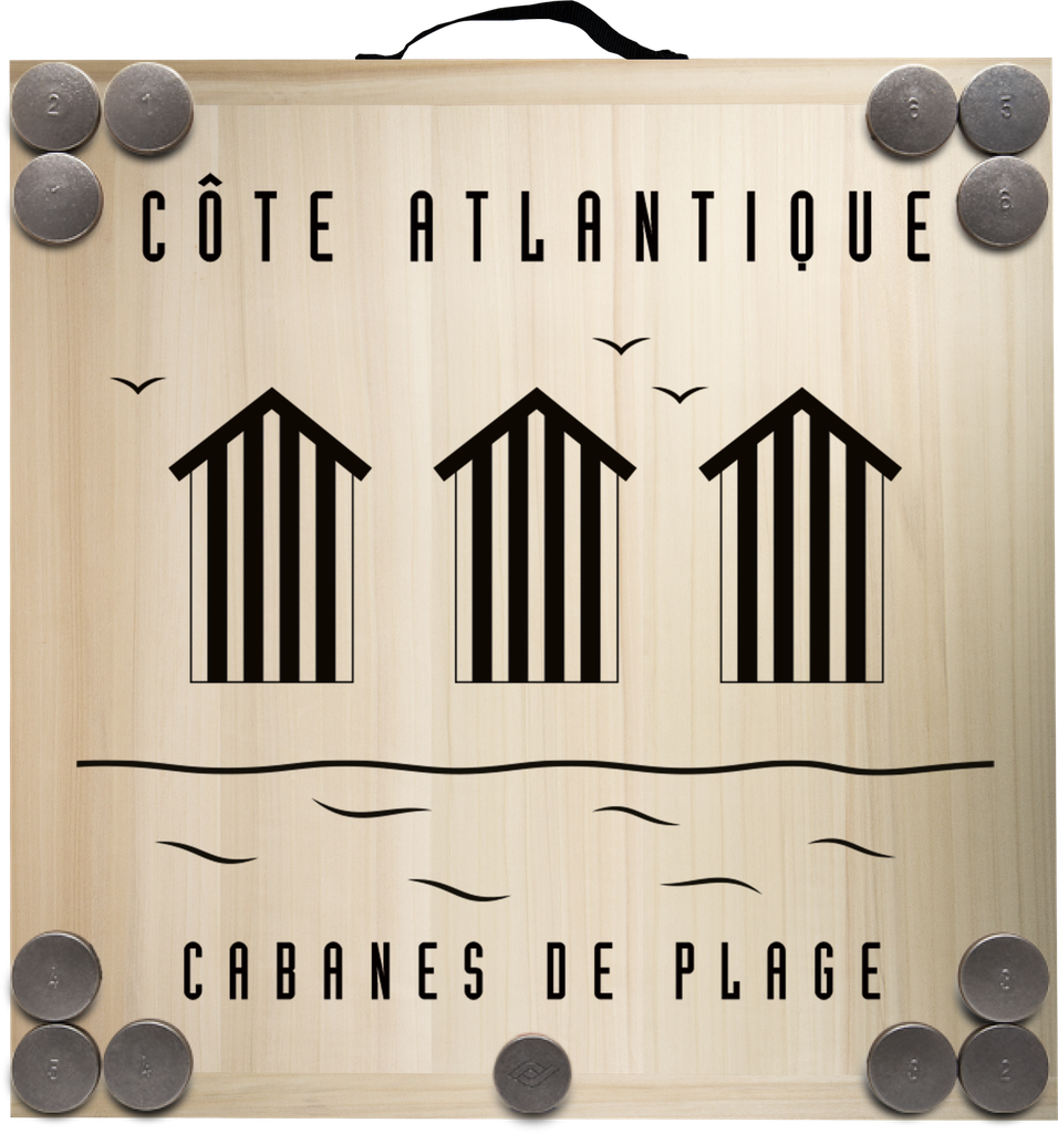 Kit de jeu de palets breton - Côte Atlantique - Cabanes de plage