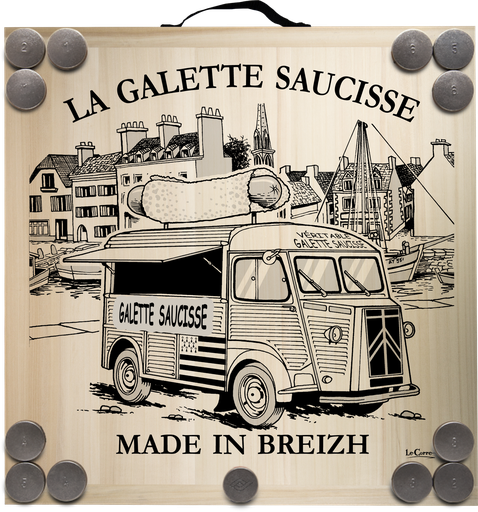 [3414] Kit de jeu de palets breton - Le food truck Galette Saucisse