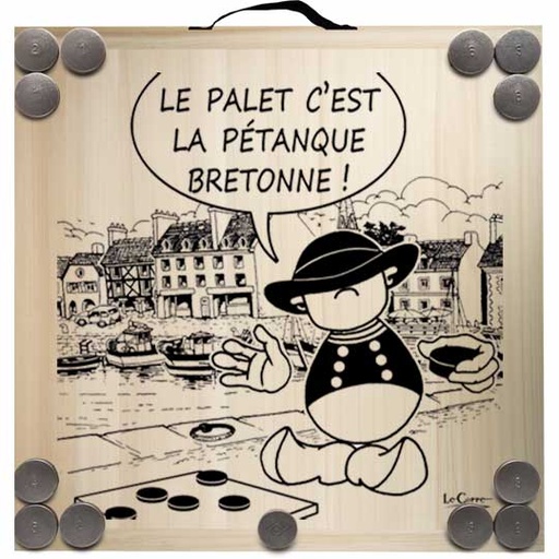 [758] Kit de jeu de palets breton - Le palet c'est la pétanque bretonne